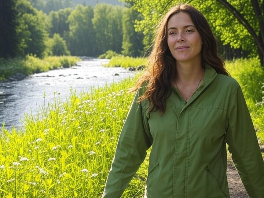 woman alone in nature boosting mental health