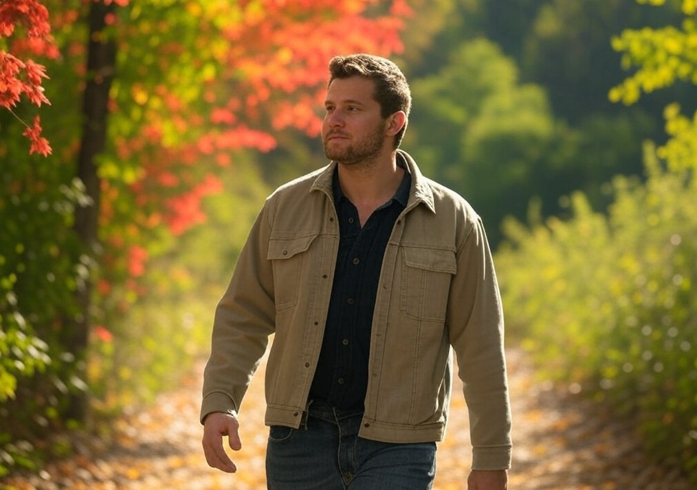 Man in Longmont enjoying nature for the mental health benefits